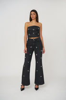 Jeans con applicazioni