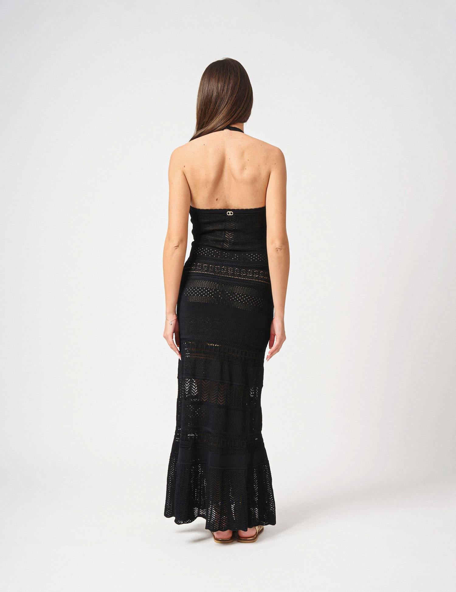 Abito lungo smanicato