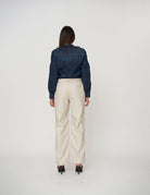 Pantalone effetto pelle