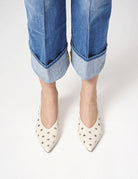 Slingback con borchie