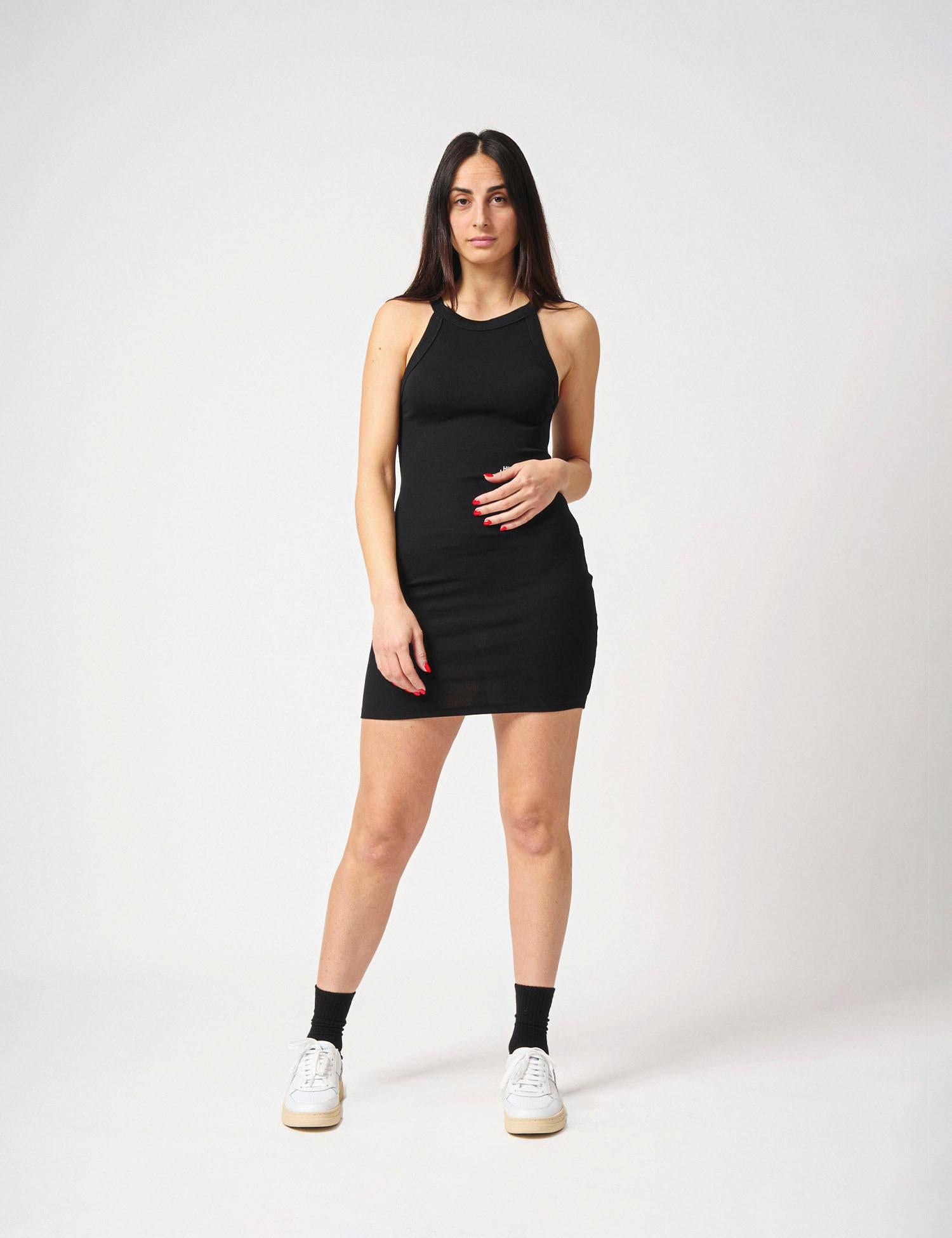 Abito corto scollo all'americana