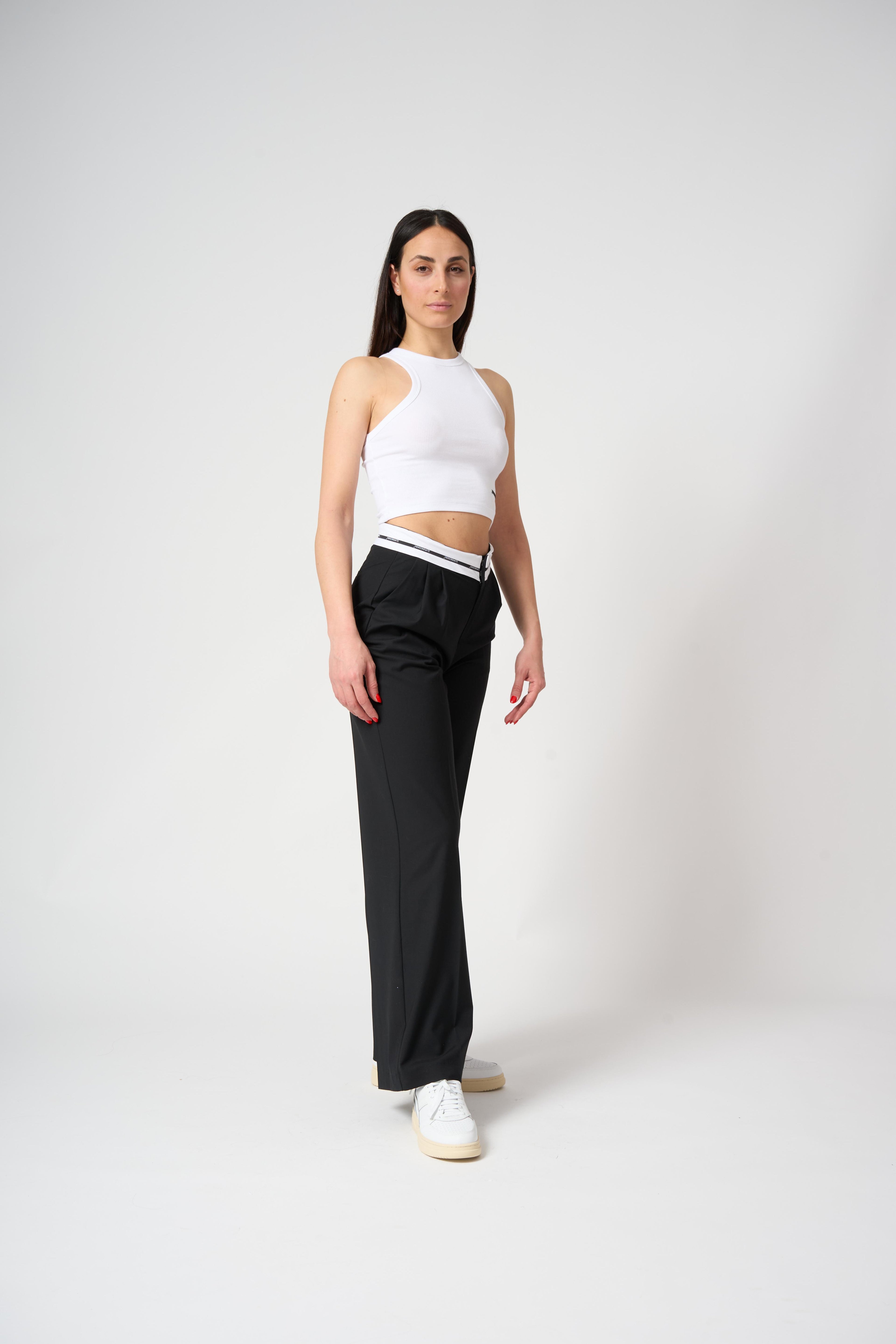 Crop top in costina