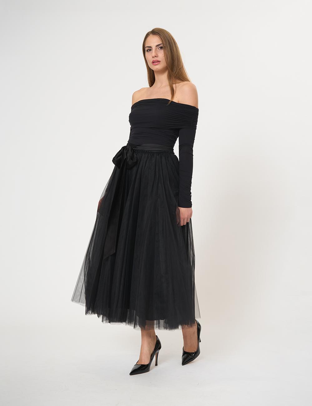 Gonna ampia in tulle