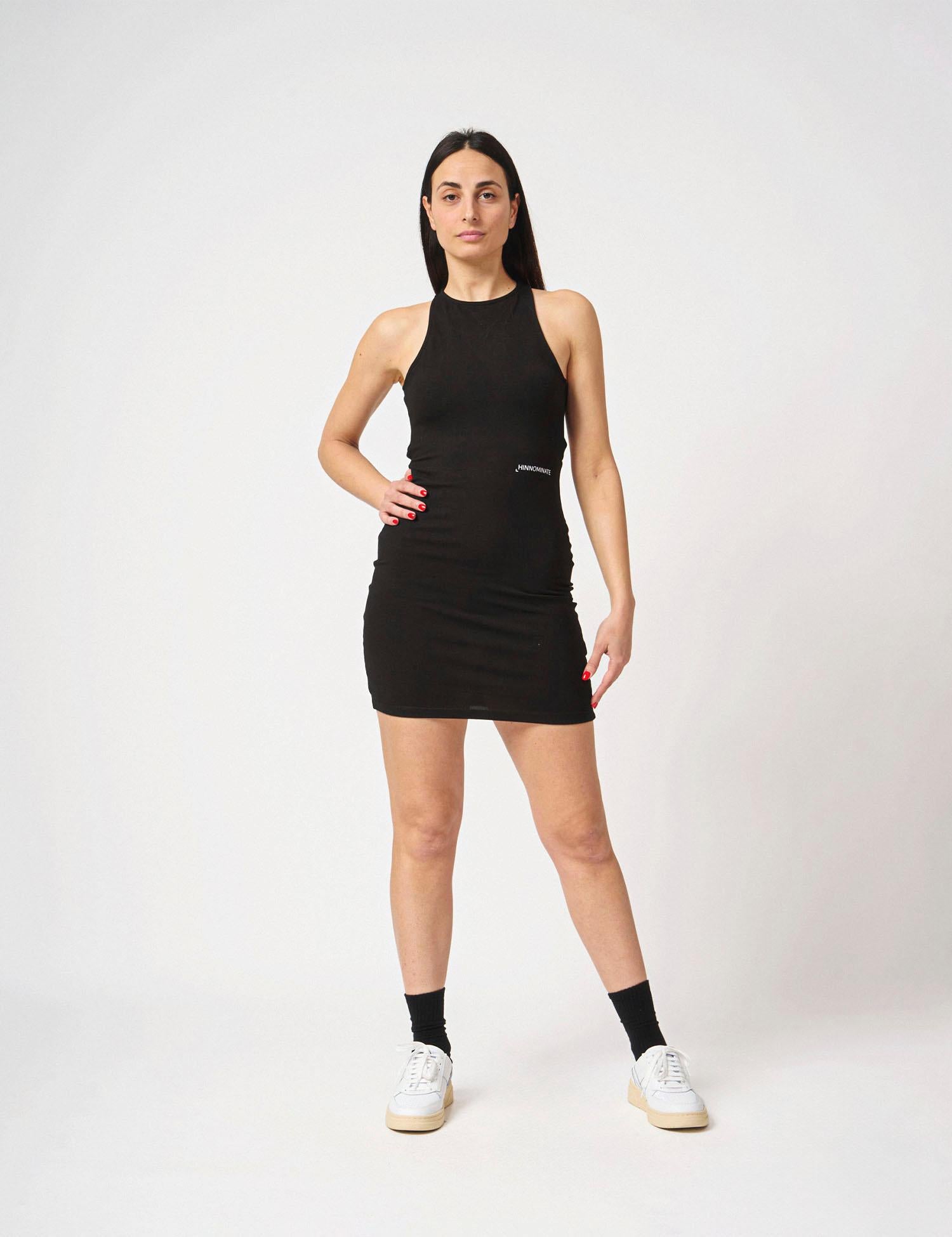 Abito corto scollo all'americana