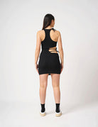 Abito corto in costina