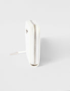 Portafoglio con zip in ecopelle saffiano