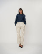 Pantalone effetto pelle