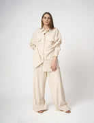 Camicia in lino con tasche