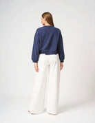 Felpa girocollo con catena