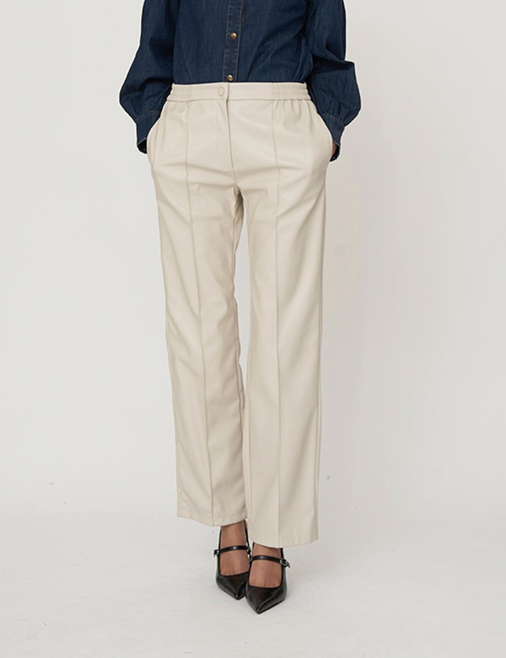 Pantalone effetto pelle