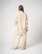 Pantalone largo in lino