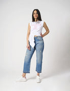 T-shirt smanicata