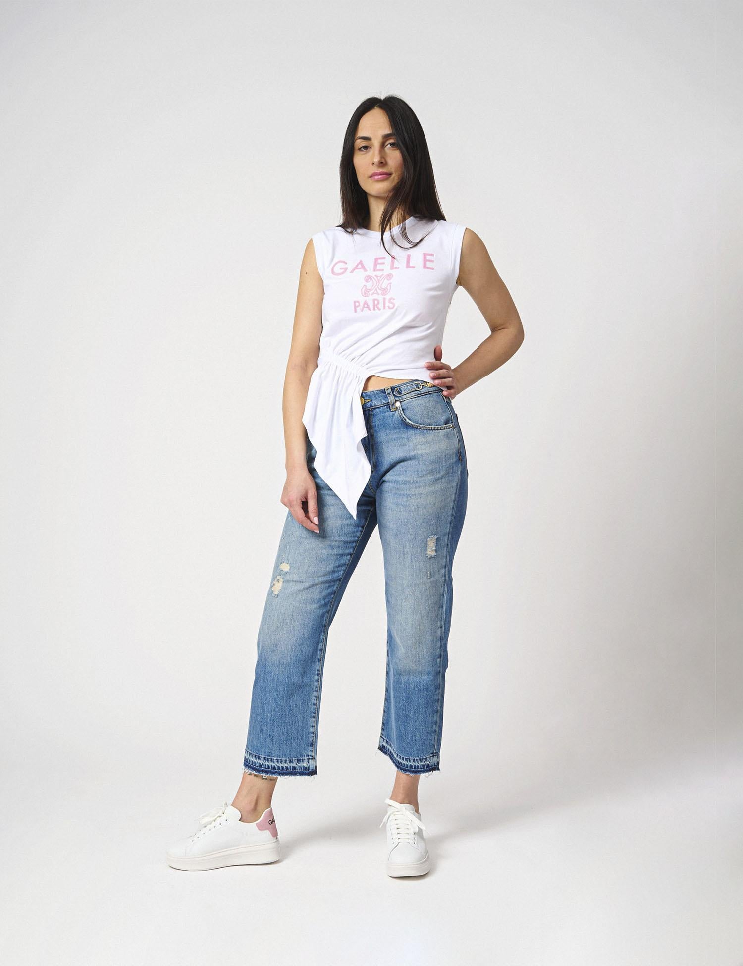 T-shirt smanicata