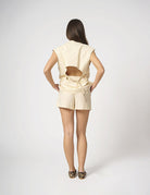 Gilet over con apertura sul retro