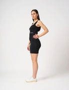 Abito canotta in costina