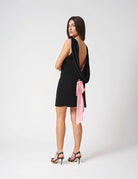 Abito corto con fiocco