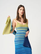 Foulard in maglia degradè