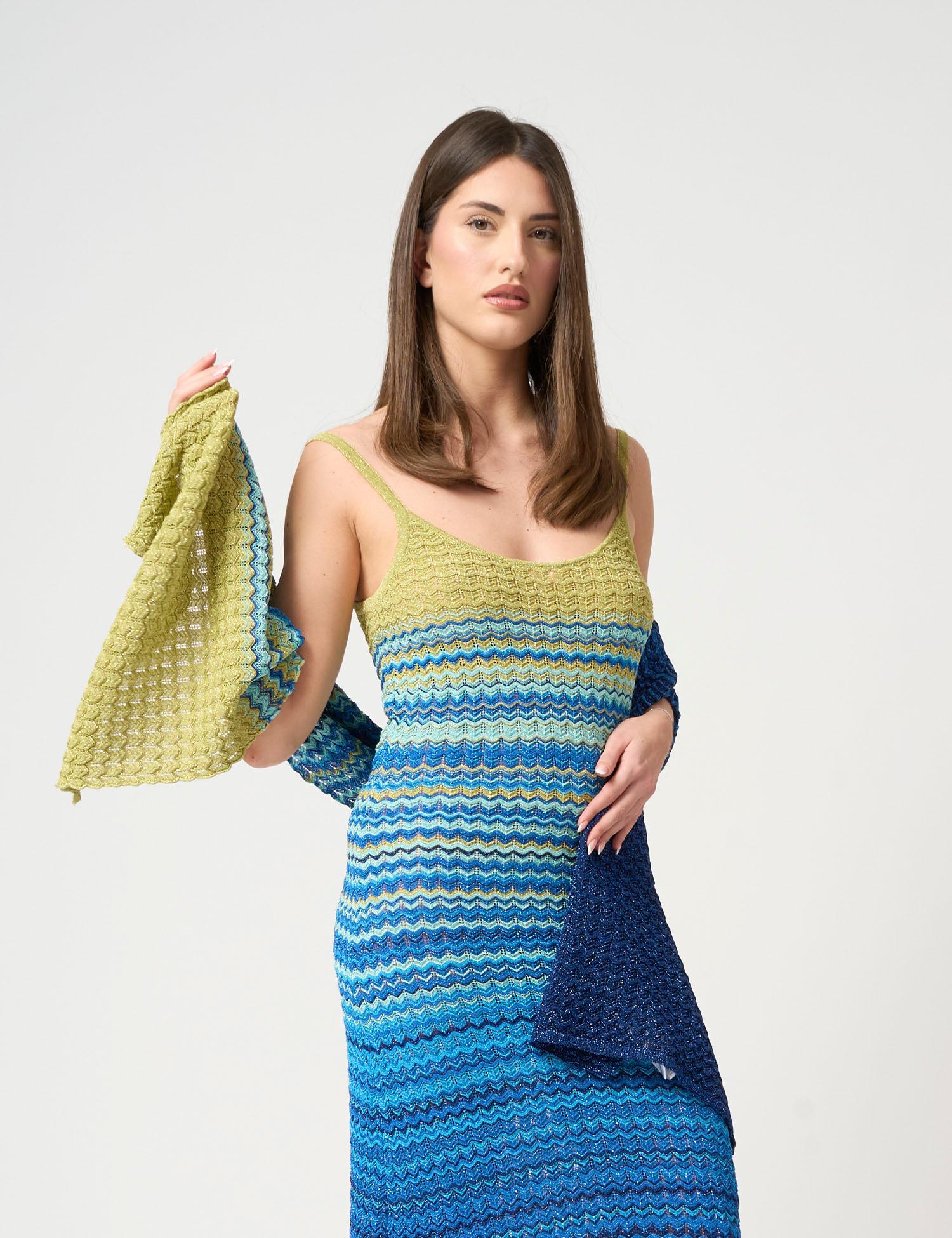 Foulard in maglia degradè