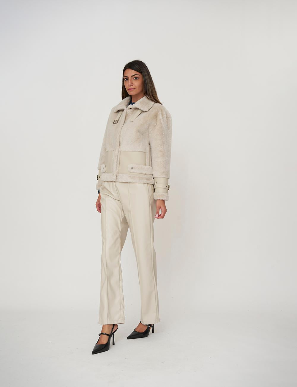 Giubbotto in ecopelliccia