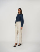 Pantalone effetto pelle