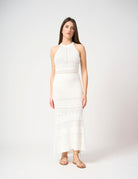 Body smanicato in maglia