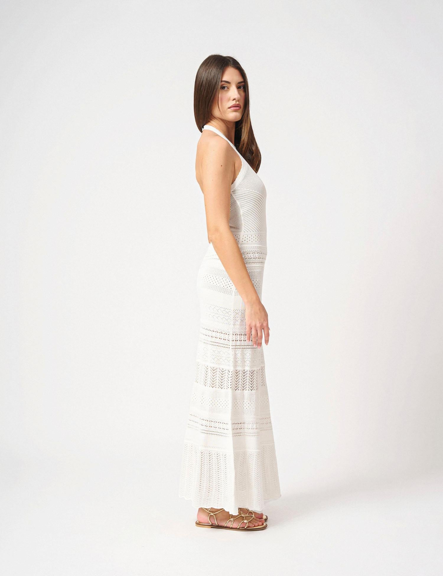 Abito lungo smanicato