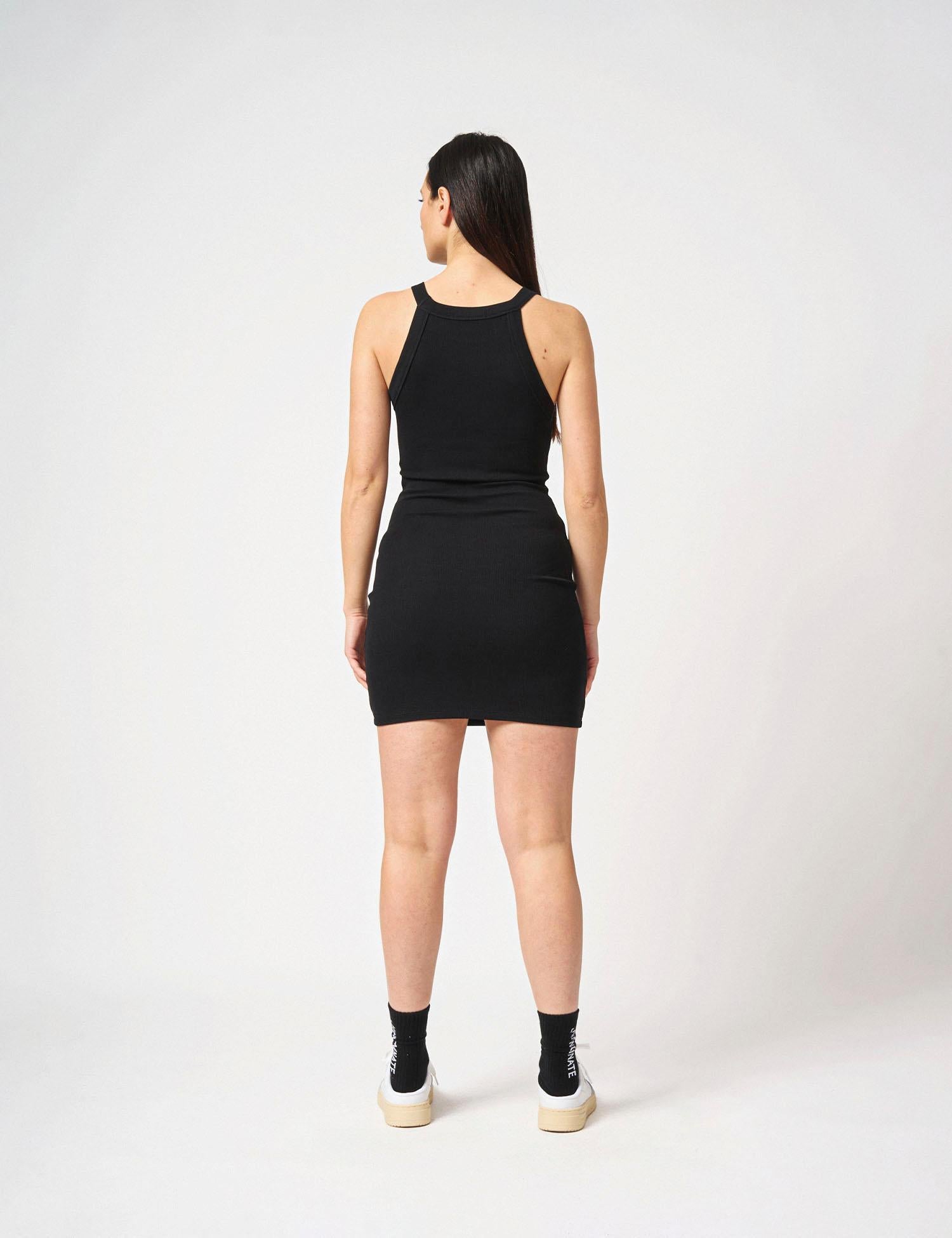 Abito corto scollo all'americana