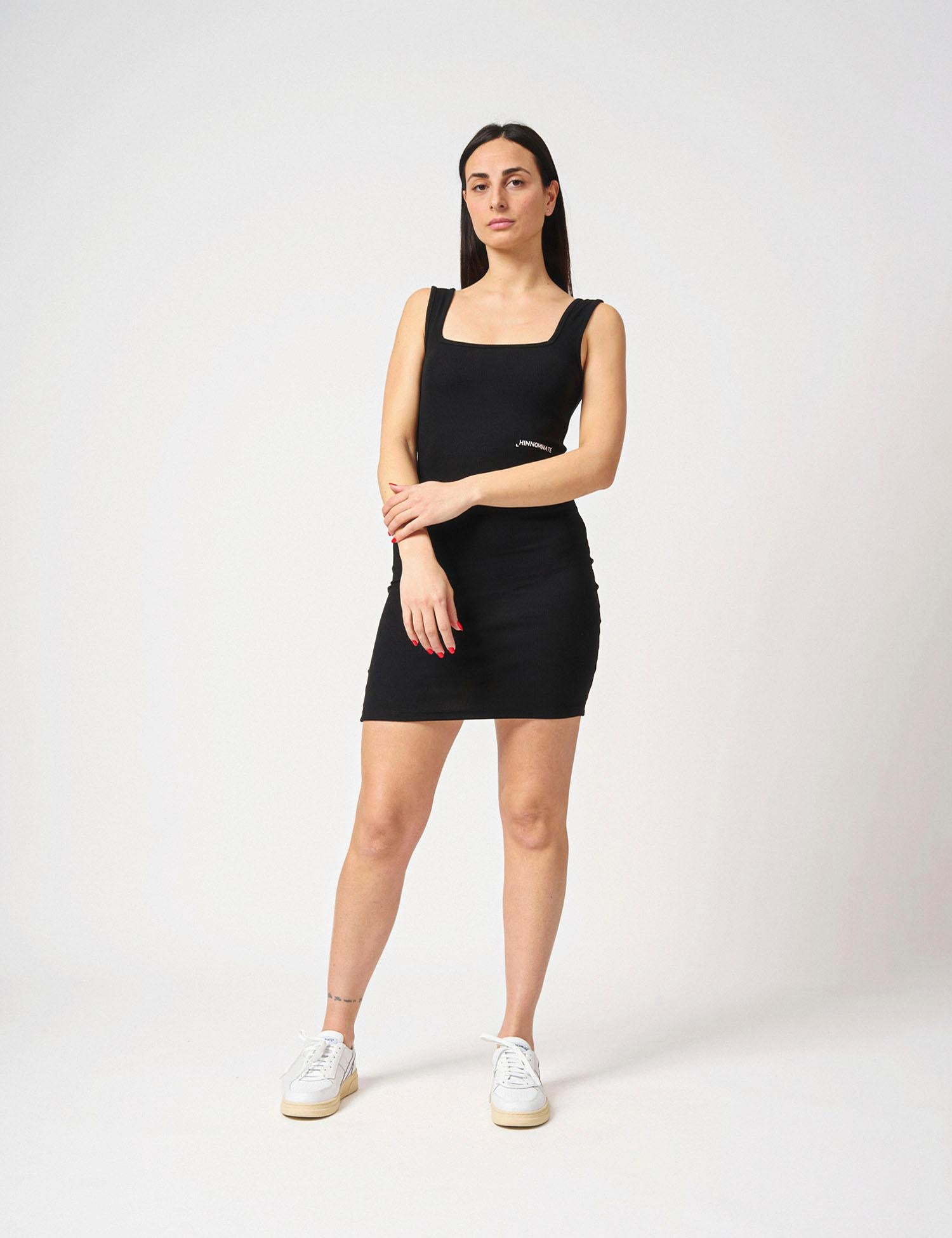 Abito canotta in costina