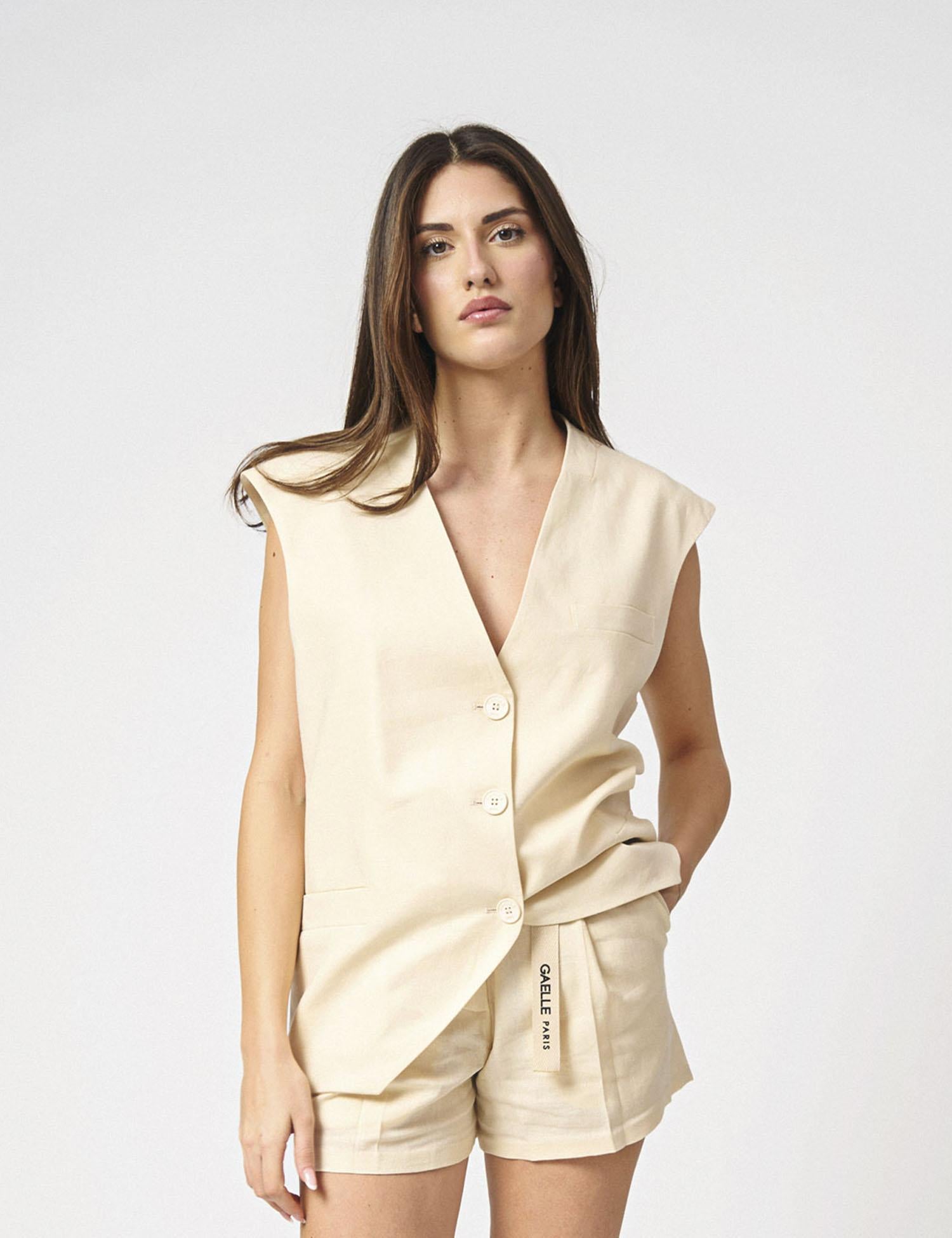 Gilet over con apertura sul retro